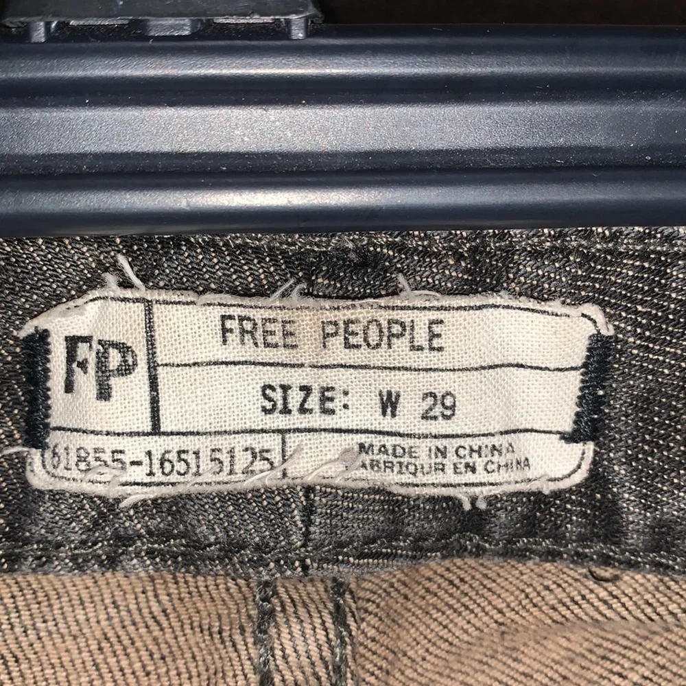 Free People grey wash denim cuffed shorts size 29